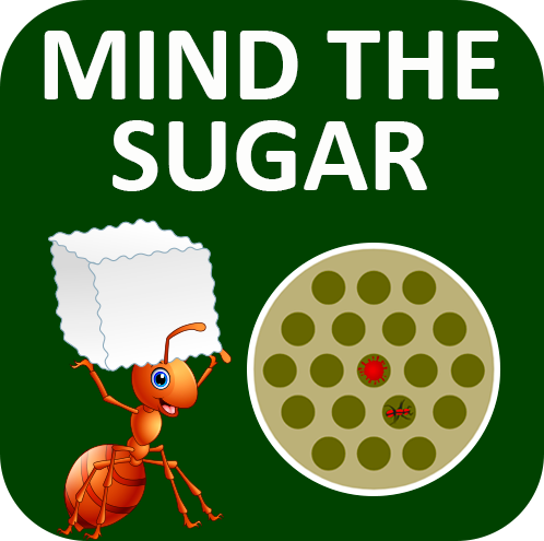 Mind the Sugar - Rotate, rotate and rotate to reach all the sugar...