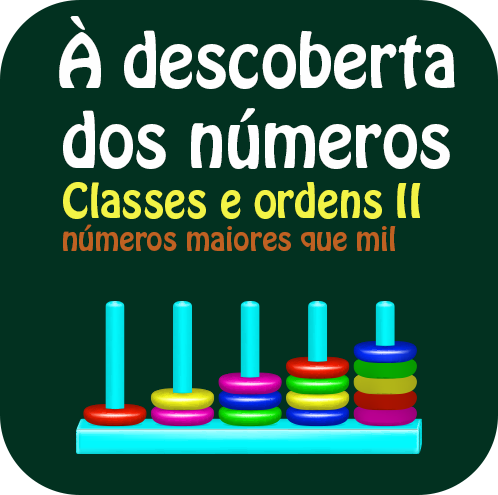 À descoberta dos números: Classes e ordens II, números maiores que mil.