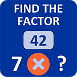 Find the missing factor in a fun way. It is an educational game that tests your mental calculation...