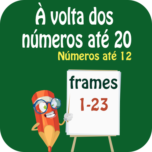 Correspondências um a um e comparação do número de elementos de dois conjuntos; Contagens de até 12 objetos; Números naturais até 12; contagens progressivas e regressivas; O conjunto vazio e o número zero; Ordem natural; os símbolos «<» e «>»; comparação e ordenação de números até 12; Relação entre a adição e a subtração; ...