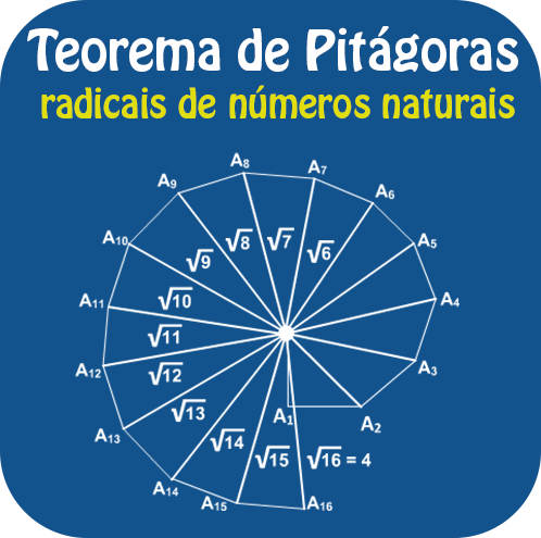 Teorema de Pitágoras - radicais de números naturais.