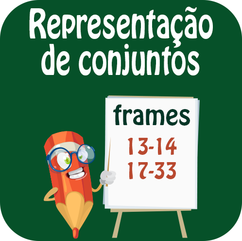 Representação de conjuntos: conjunto, elemento pertencente a um conjunto, cardinal de um conjunto; diagramas de Venn com conjuntos disjuntos; interseção e união (ou reunião) de conjuntos; diagramas de Venn com conjuntos não disjuntos;...