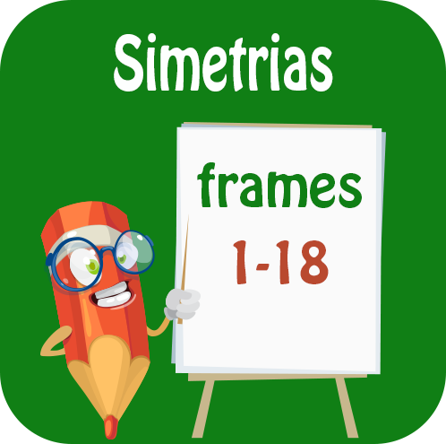 Simetrias: identificação e construção de figuras com eixo de simetria; desenvolvimento da visualização e do raciocínio espacial na análise de situações; ...