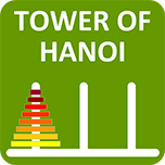 Tower of Hanoi- Move all disks from one place to another...
