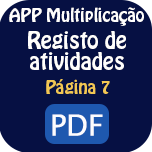 Registo de tarefas - Página 7 da APP Multiplicação.