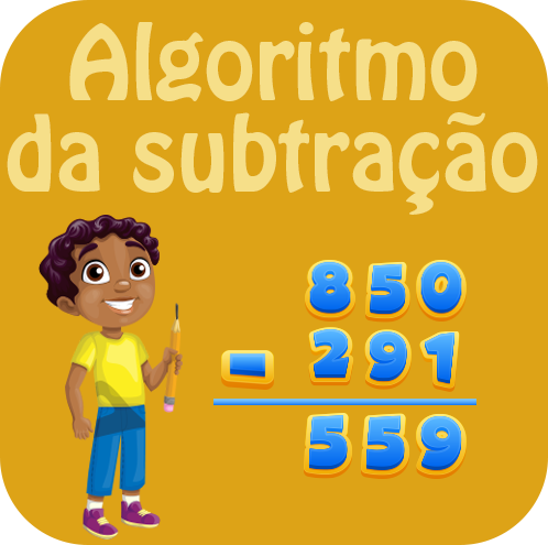 Aplicação para compreender e praticar o algoritmo da subtração.